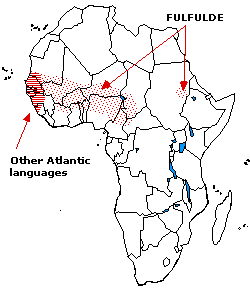 The distribution of Atlantic languages